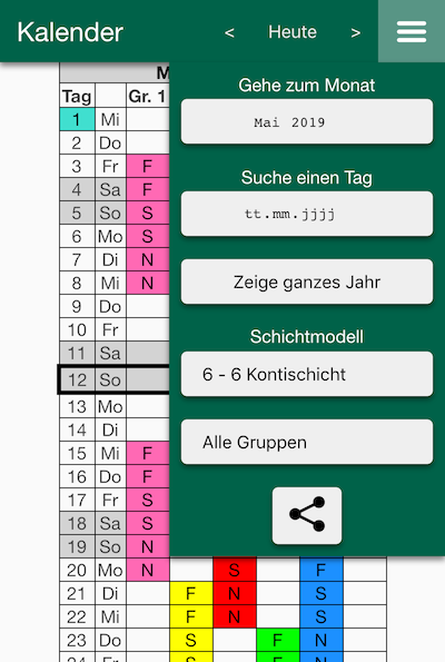 schichtkalender-rt.now.sh with open menu